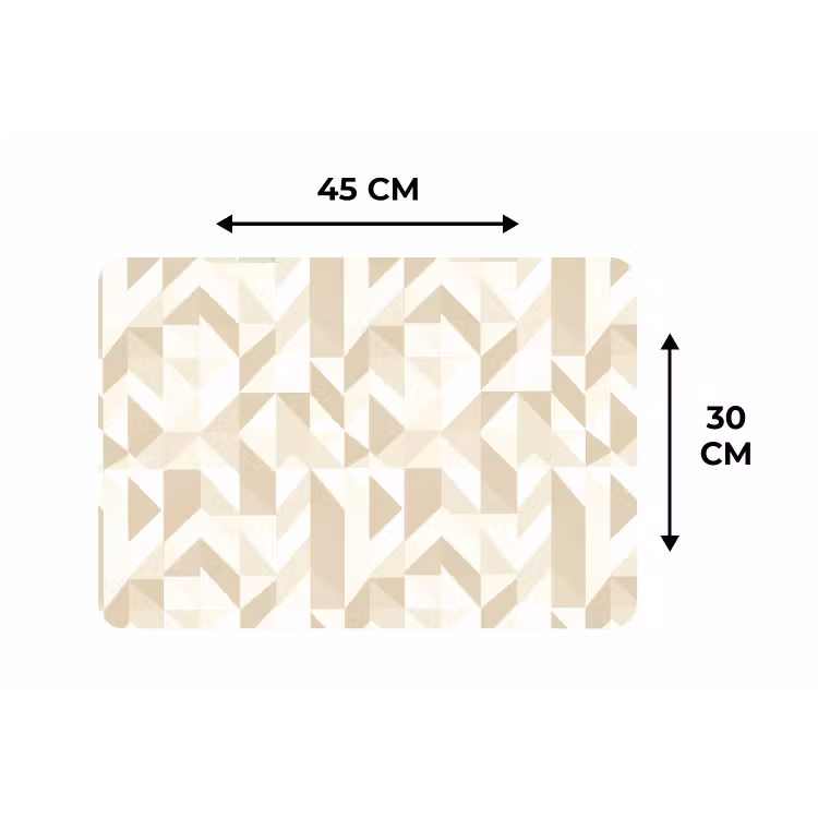 Placemat - 6 stuks - Modern - Abstract - Beige — 3