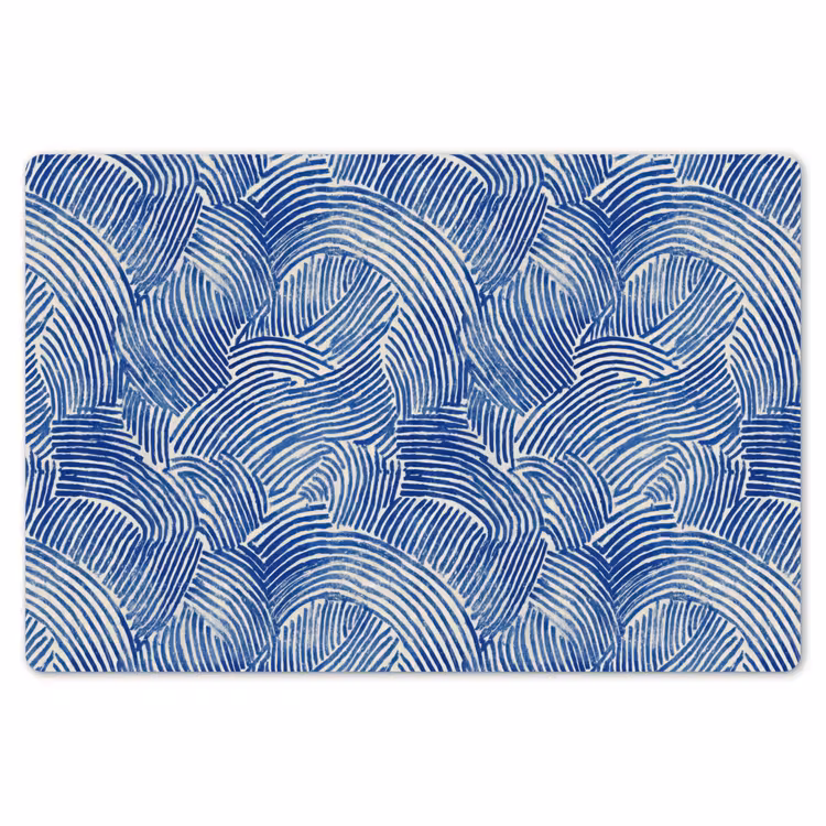 Placemat - 6 stuks - Modern - Abstract - Blauw — 7