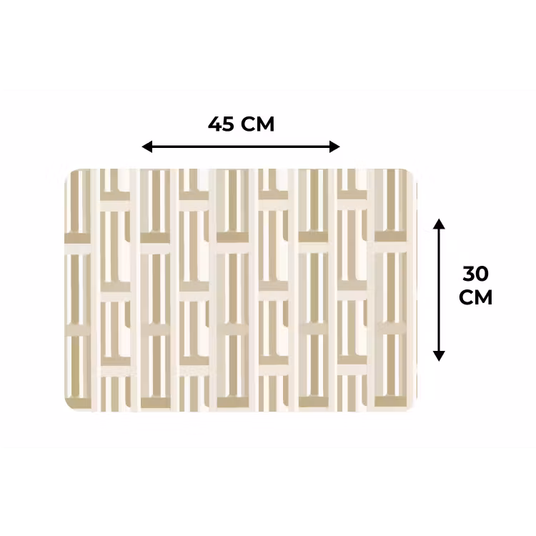 Placemat - 6 stuks - Modern - Geometrisch - Beige — 3