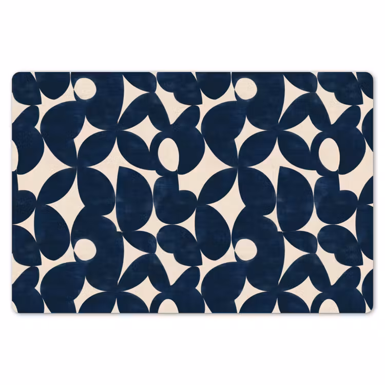 Placemat - 6 stuks - Modern - Geometrisch - Blauw — 7
