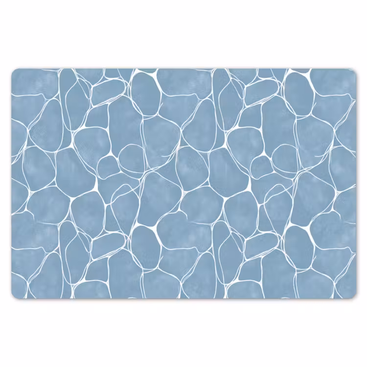 Placemat - 6 stuks - Organisch - Patroon - Blauw — 7