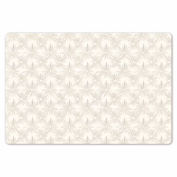 Placemat - 6 stuks - Patroon - Bloemen - Beige — 7