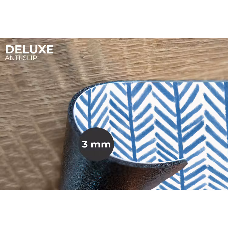 Placemat - 6 stuks - Patroon - Streep - Blauw — 4