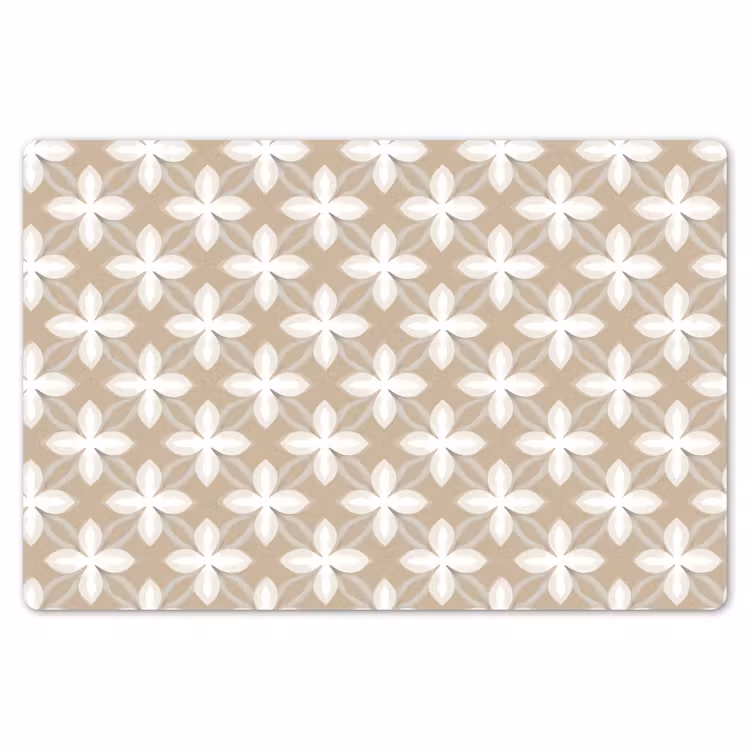 Placemat - 6 stuks - Patroon - Symmetrisch - Beige — 7