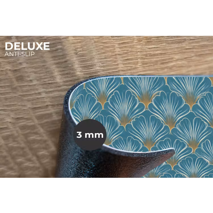 Placemat - 6 stuks - Symmetrisch - Patroon - Blauw — 4