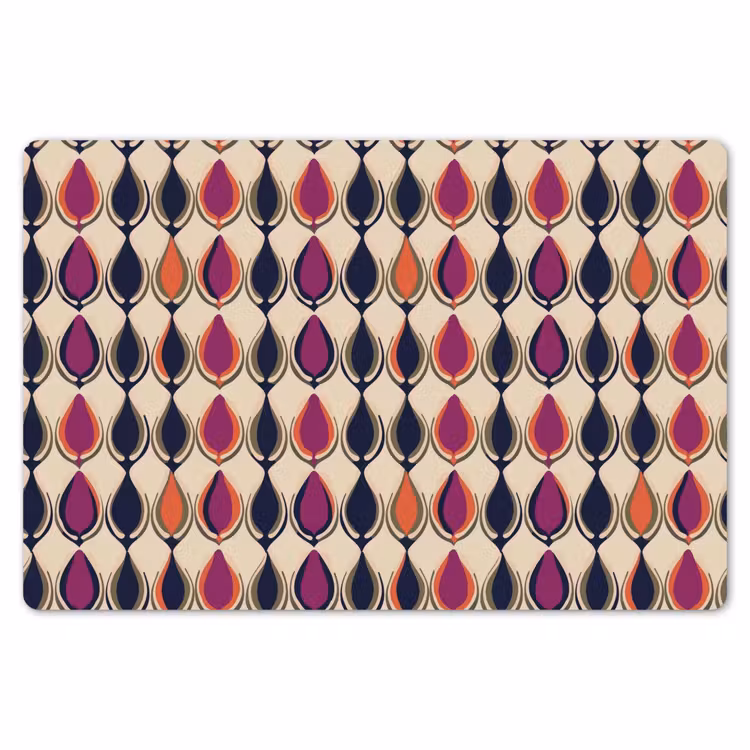 Placemat - 6 stuks - Vintage - Retro - Kleurrijk — 7