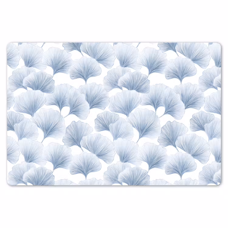 Placemat - 6 stuks - Waaier - Modern - Blauw — 7