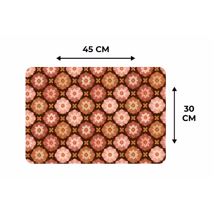 Placemat - 6 stuks - Geometrisch - Bloemen - Kleurrijk — 3
