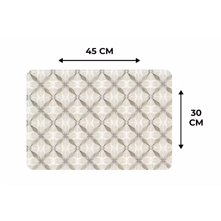 Placemat - 6 stuks - Grafisch - Patroon - Grijs — 3