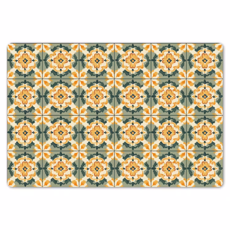 Placemat - 6 stuks - Keramiek - Verweerd - Kleurrijk — 7