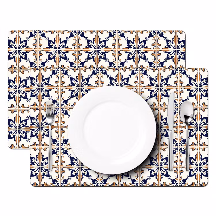 Placemat - 6 stuks - Klassiek - Patroon - Kleurrijk — 2