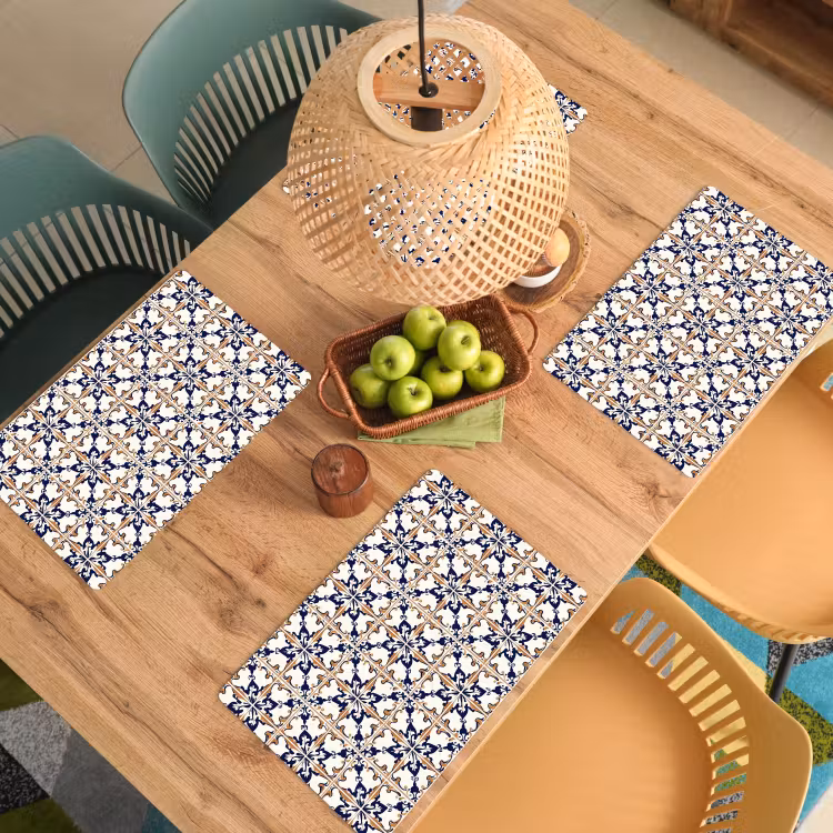 Placemat - 6 stuks - Klassiek - Patroon - Kleurrijk — 6