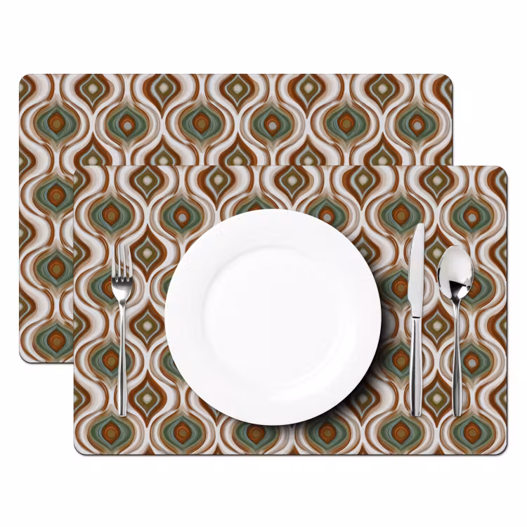 Placemat - 6 stuks - Motief - Patroon - Kleurrijk — 2