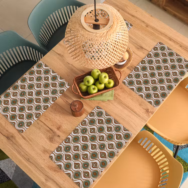 Placemat - 6 stuks - Motief - Patroon - Kleurrijk — 6