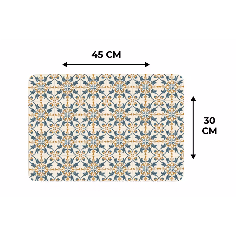 Placemat - 6 stuks - Patroon - Klassiek - Kleurrijk — 3