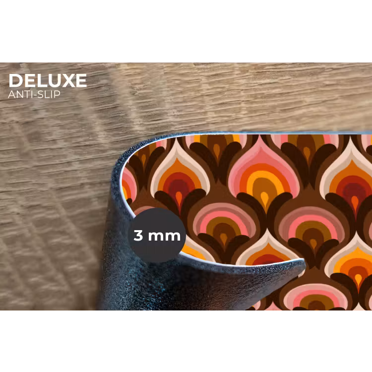 Placemat - 6 stuks - Patroon - Retro - Kleurrijk — 4