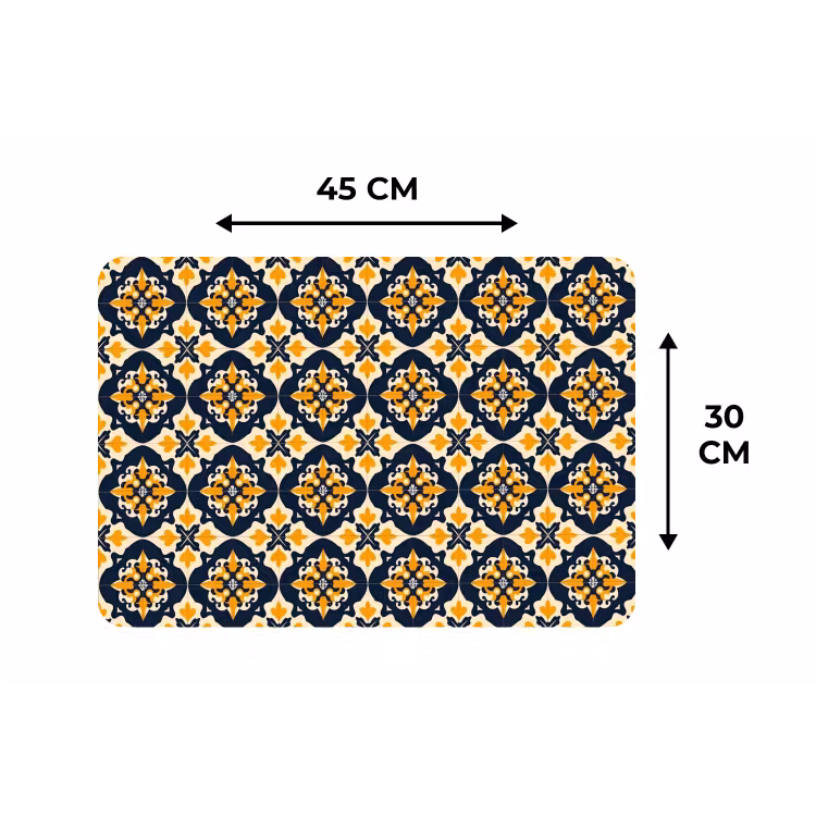 Placemat - 6 stuks - Patroon - Siertegel - Kleurrijk — 3