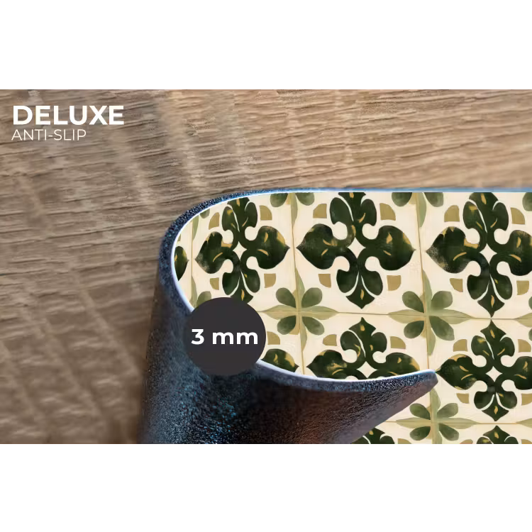 Placemat - 6 stuks - Patroon - Tegel - Groen — 4