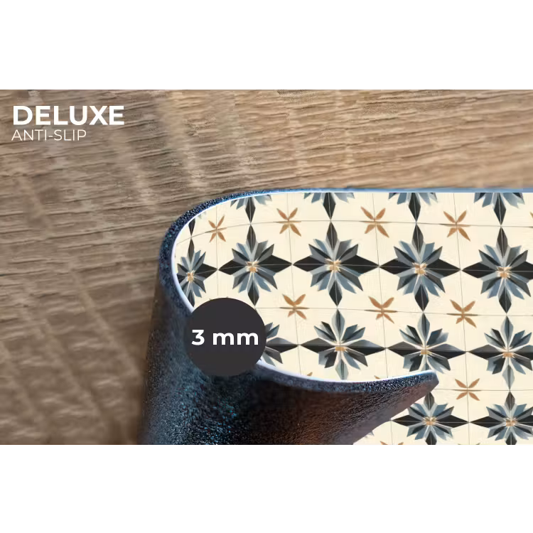 Placemat - 6 stuks - Sierlijk - Ornament - Blauw — 4