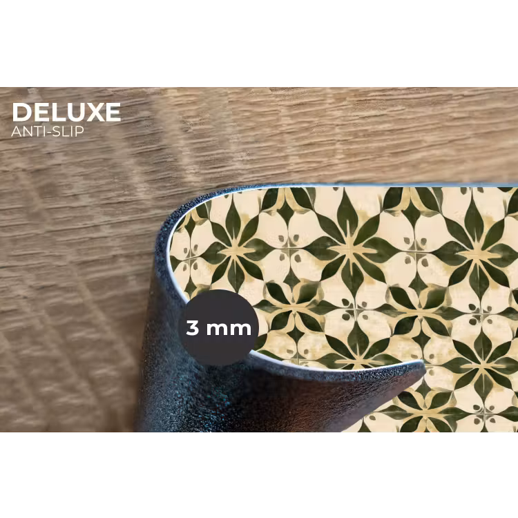 Placemat - 6 stuks - Tegel - Dessin - Groen — 4