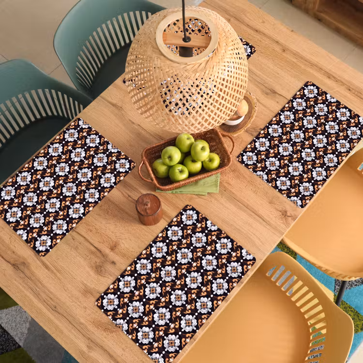 Placemat - 6 stuks - traditioneel - Element - Kleurrijk — 6