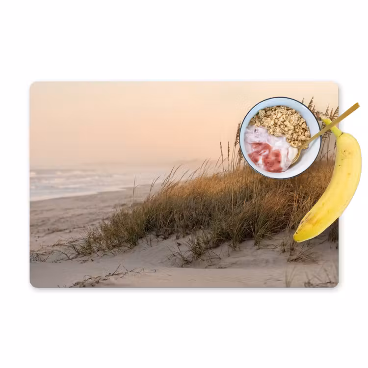 Placemat - 6 stuks - Duinlandschap - Zonsondergang - Strand — 1