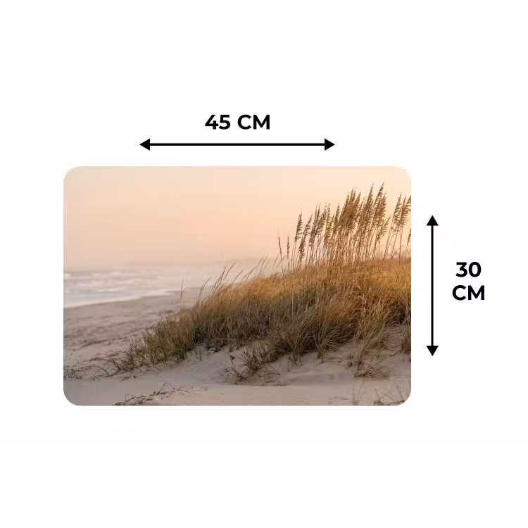 Placemat - 6 stuks - Duinlandschap - Zonsondergang - Strand — 3