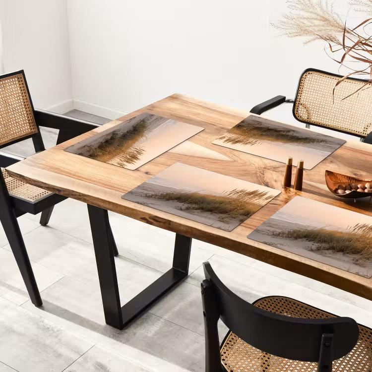 Placemat - 6 stuks - Duinlandschap - Zonsondergang - Strand — 5