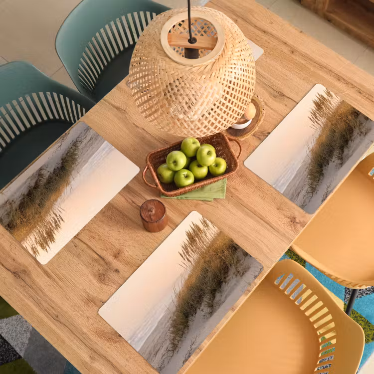 Placemat - 6 stuks - Duinlandschap - Zonsondergang - Strand — 6