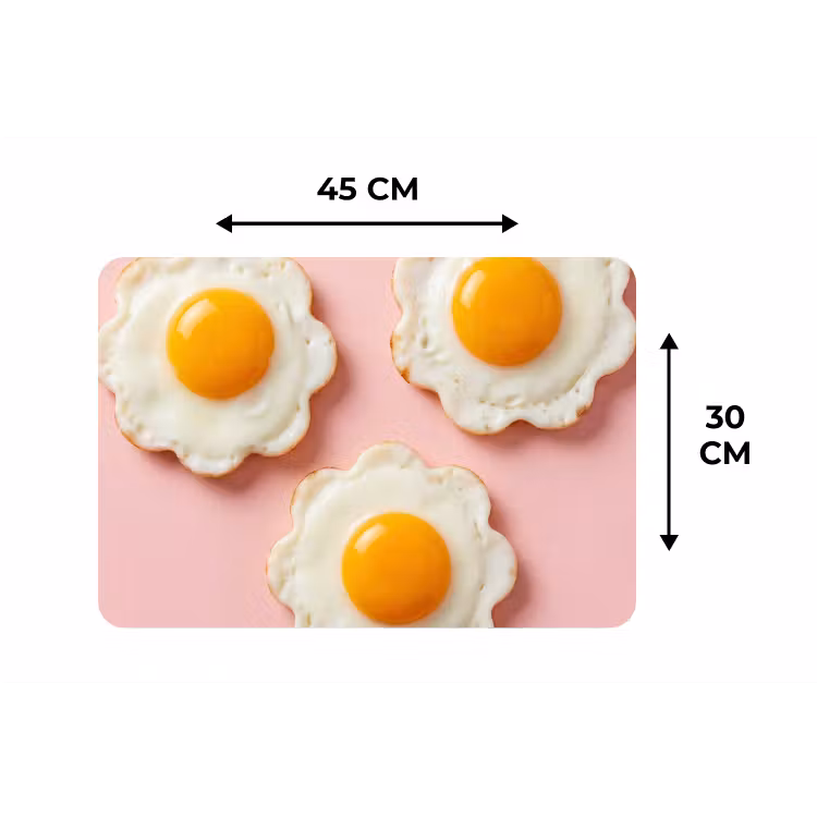 Placemat - 6 stuks - Eieren - Bloem - Roze — 3