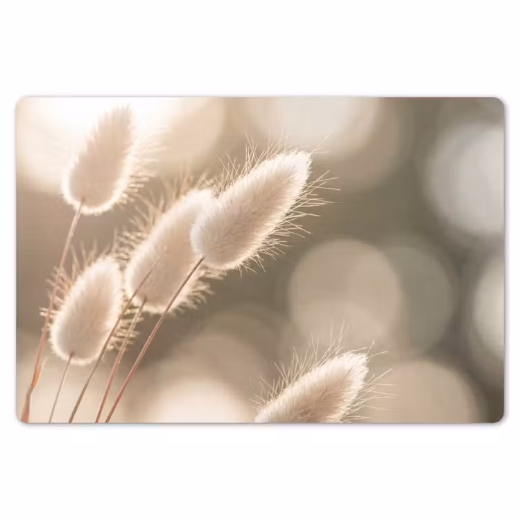 Placemat - 6 stuks - Hazestaartgras - Wit - Zonlicht — 7