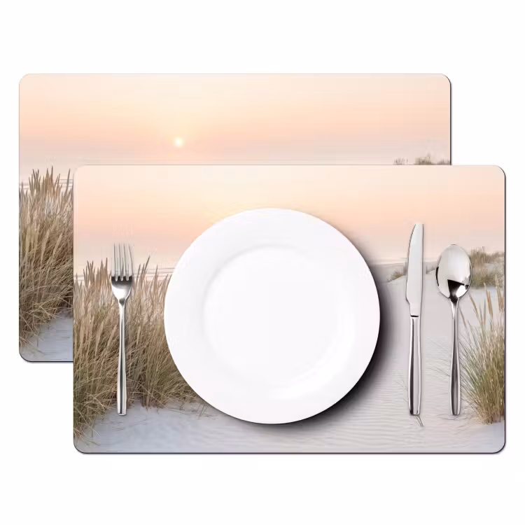 Placemat - 6 stuks - Horizon - Duinlandschap - Zand — 2