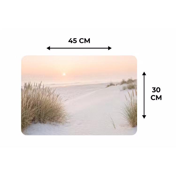 Placemat - 6 stuks - Horizon - Duinlandschap - Zand — 3