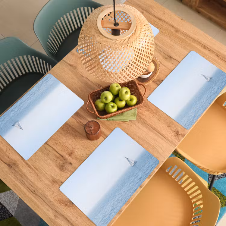 Placemat - 6 stuks - Horizon - Zeilboot - Zee — 6