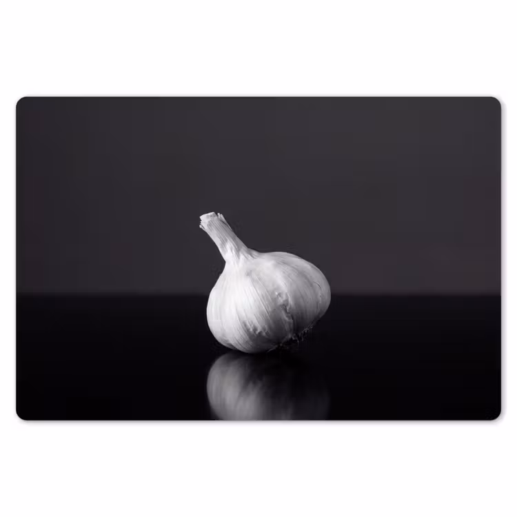 Placemat - 6 stuks - Knoflook - Zwart - Wit — 7