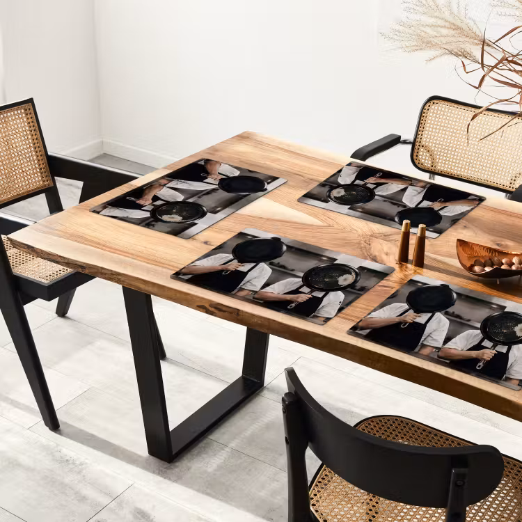 Placemat - 6 stuks - Koks - Koekenpannen - Keuken — 5