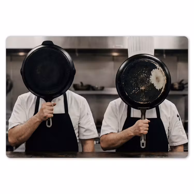 Placemat - 6 stuks - Koks - Koekenpannen - Keuken — 7
