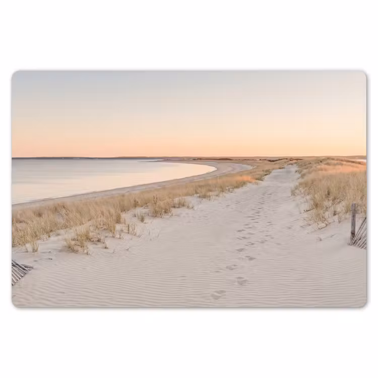 Placemat - 6 stuks - Kustlijn - Horizon - Hek — 7