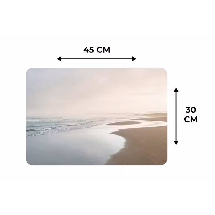 Placemat - 6 stuks - Kustlijn - Strand - Oceaan — 3