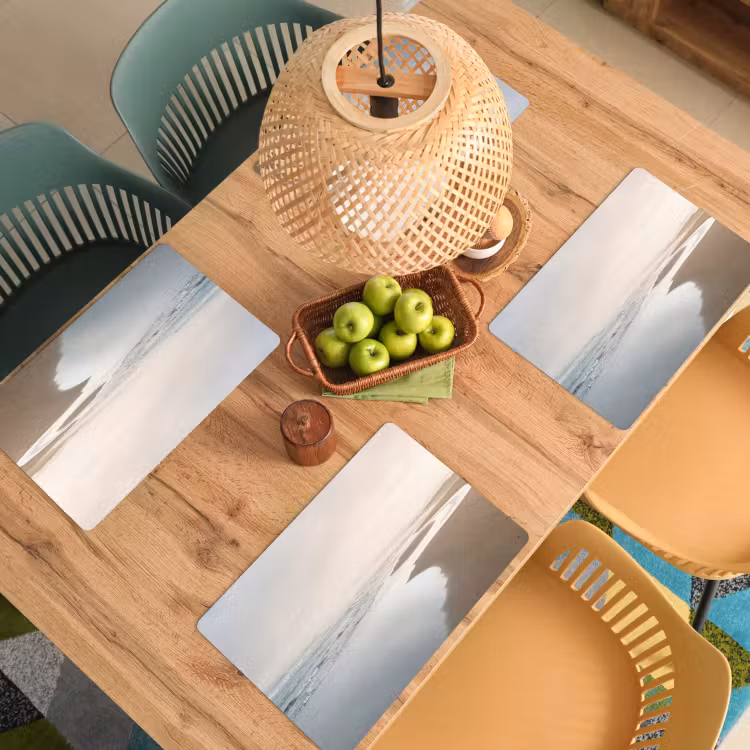 Placemat - 6 stuks - Kustlijn - Strand - Oceaan — 6