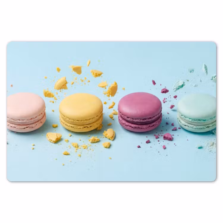 Placemat - 6 stuks - Macarons - Kleurrijk - Pastel — 7