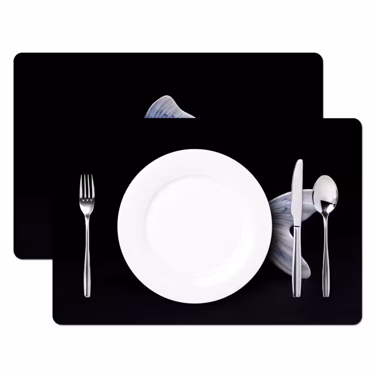 Placemat - 6 stuks - Porselein - Goudvis - Delfts - Blauw — 2