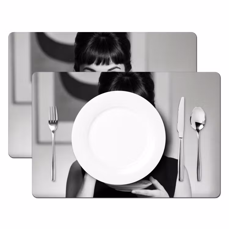 Placemat - 6 stuks - Portret - Thee - Vrouw — 2