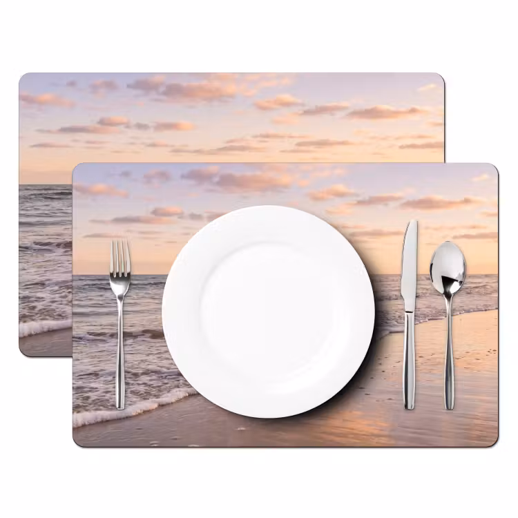 Placemat - 6 stuks - Strand - Branding - Wolken — 2