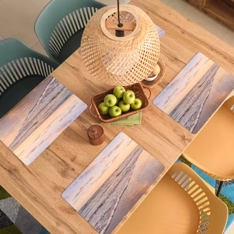 Placemat - 6 stuks - Strand - Branding - Wolken — 6