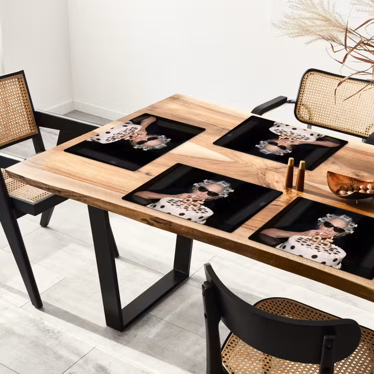 Placemat - 6 stuks - Verjaardag - Krulspeld - Oma — 5