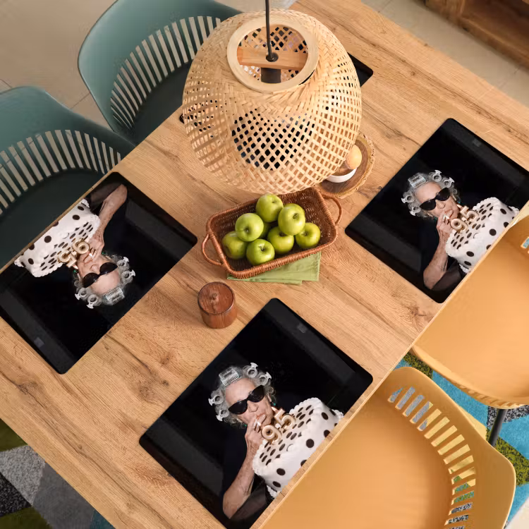 Placemat - 6 stuks - Verjaardag - Krulspeld - Oma — 6