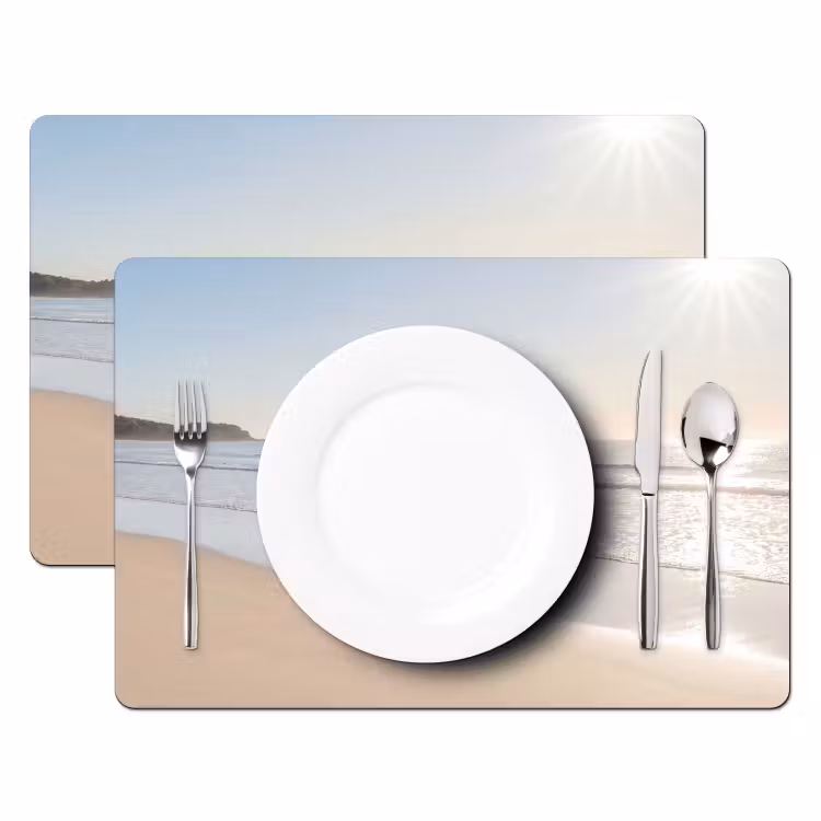 Placemat - 6 stuks - Zee - Zon - Zand — 2