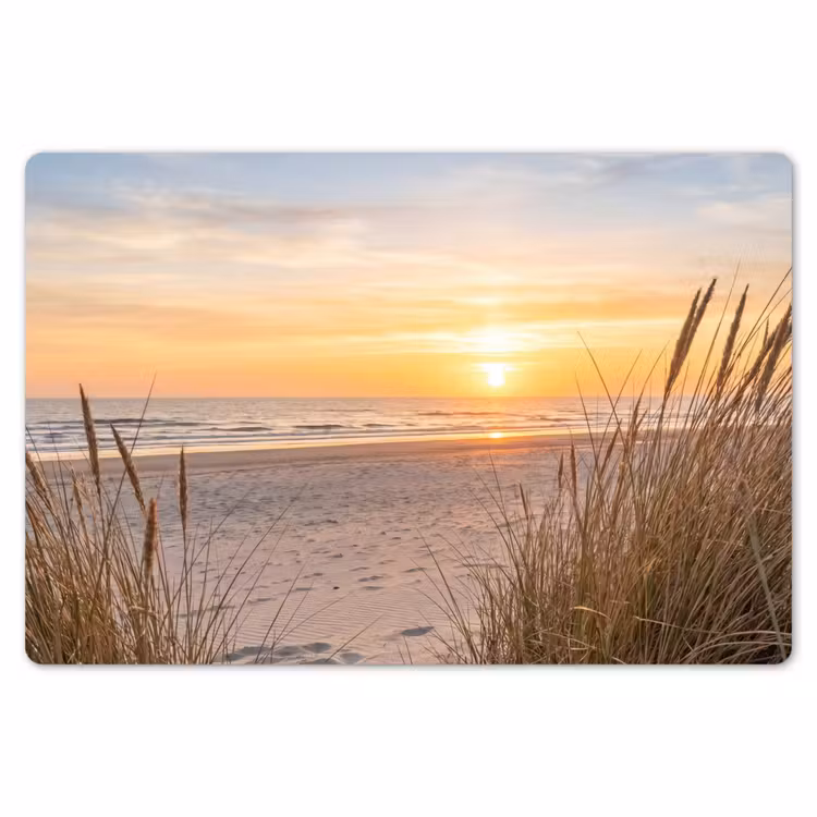 Placemat - 6 stuks - Zonsondergang - Duinen - Zee — 7