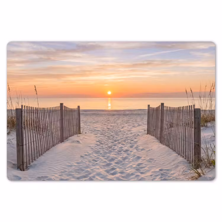 Placemat - 6 stuks - Zonsondergang - Strand - Zand — 7